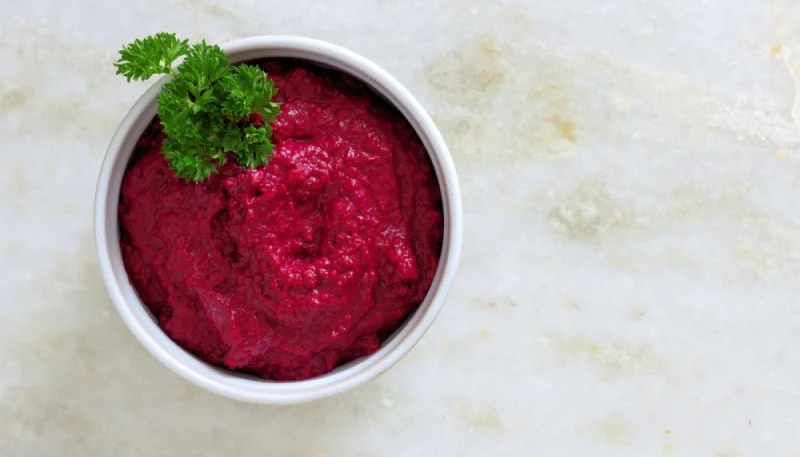 Purée de betteraves au fromage de chèvre