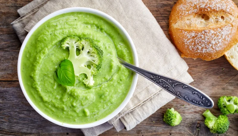 Purée de brocolis et fromage