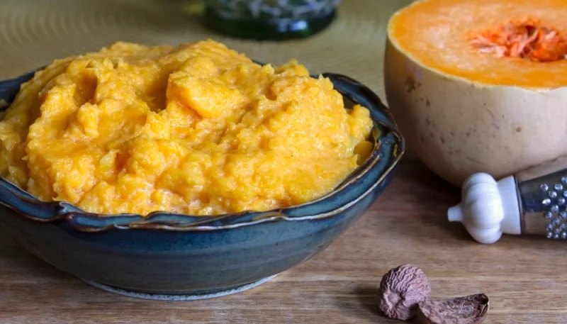 Purée de butternut à la muscade