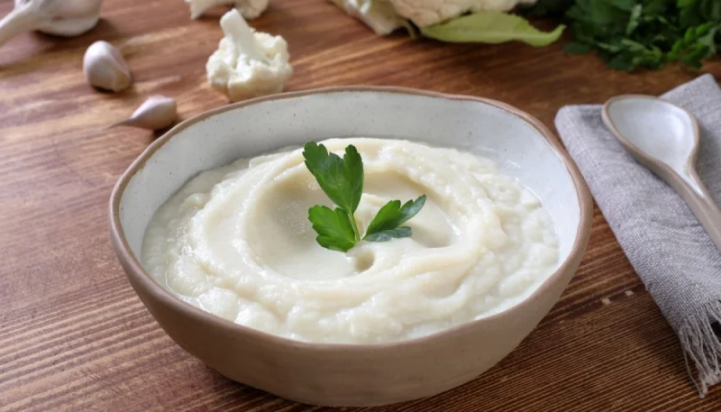 Purée de chou-fleur à l'ail