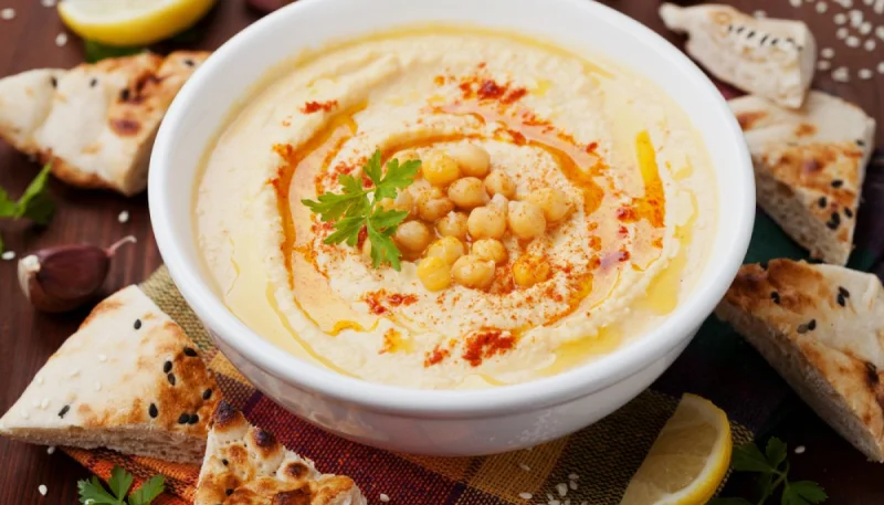 Purée de pois chiches style hummus