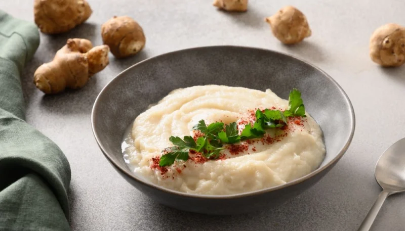 Purée de topinambours à l'estragon