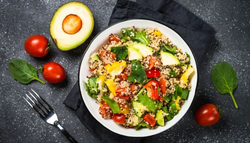 Salade d'avocat et quinoa