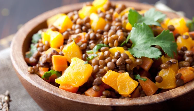 Salade de lentilles à l'orange