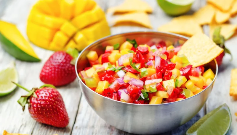 Salsa fraises et mangue