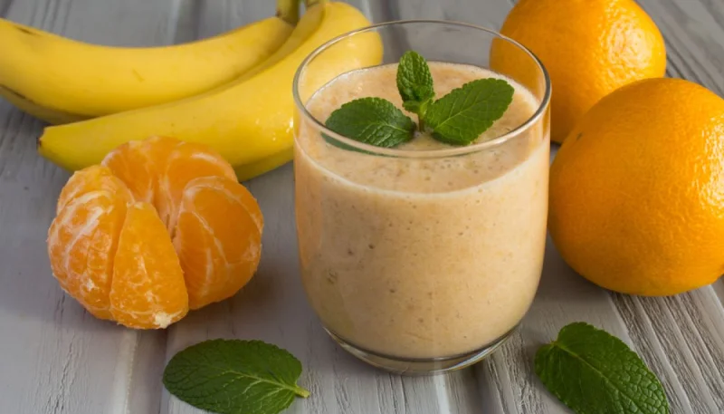 Smoothie à la mandarine et banane