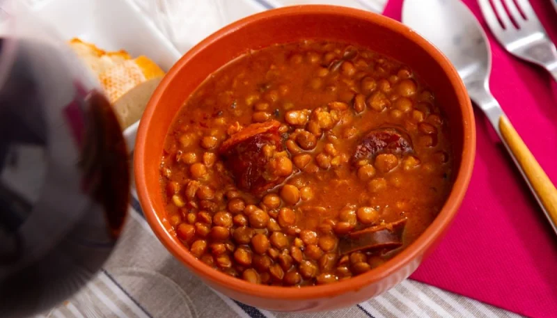 Soupe de lentilles au chorizo