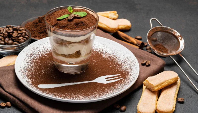 Tiramisu à la menthe et chocolat