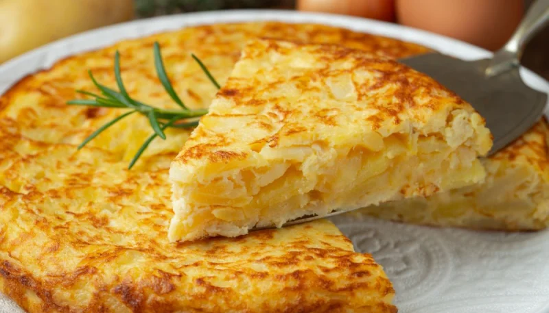 Tortilla espagnole aux pommes de terre et au oignon