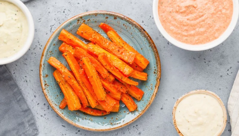 Bâtonnets de carottes au four