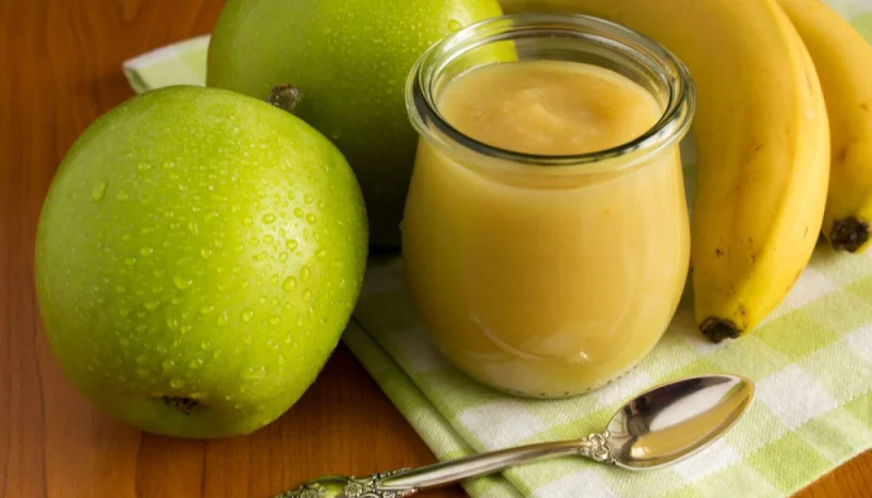 Compote pomme banane maison