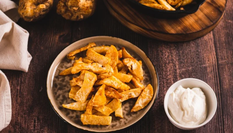 Frites de céleri-rave au four