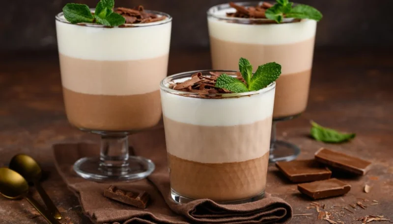 Mousse aux trois chocolats