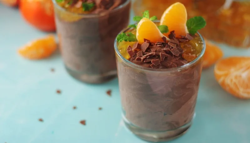 Mousse de chocolat et orange