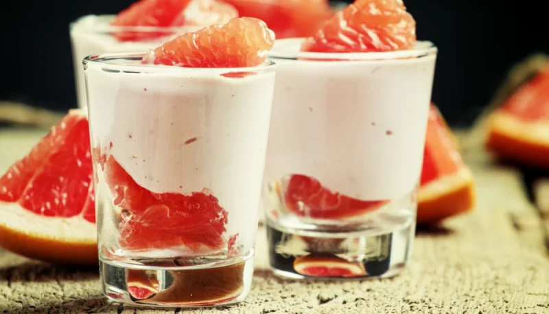 Mousse de pamplemousse