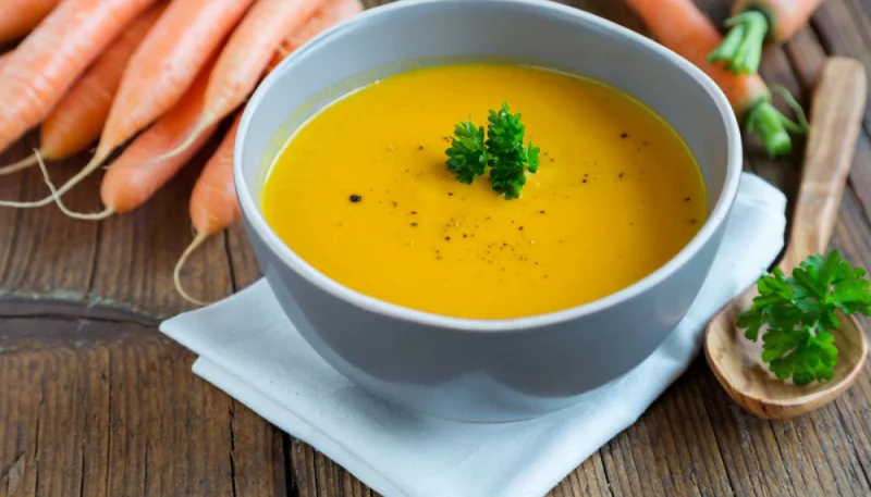 Soupe de carottes à l'orange