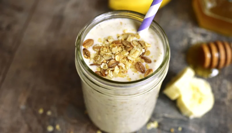 Milk-shake à la banane et miel