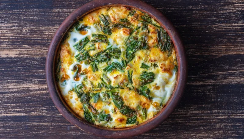 Omelette à l'ail des ours