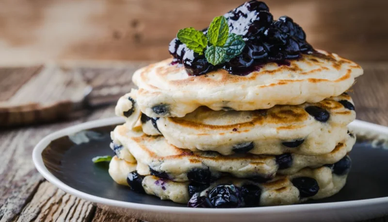 Pancakes aux myrtilles
