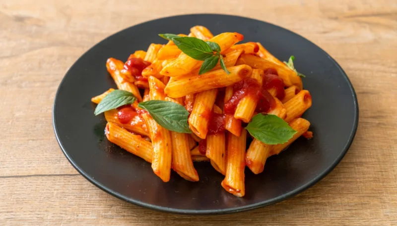 Pâtes à la sauce tomate