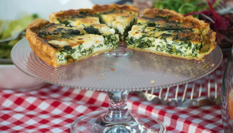 Quiche aux épinards et chèvre