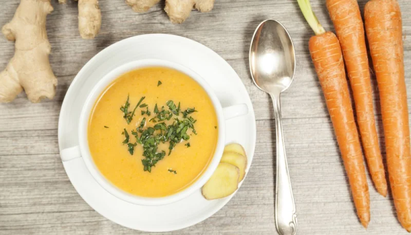 Soupe de carottes et gingembre