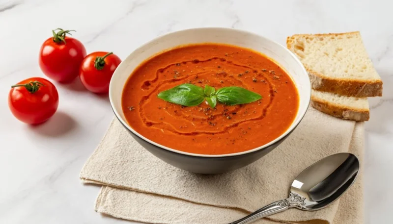 Soupe de tomates rôties