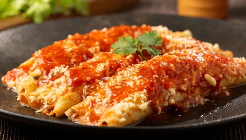 Crêpes à la sauce tomate et mozzarella
