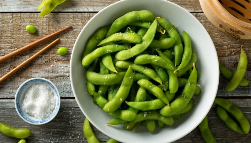 Edamame à la vapeur