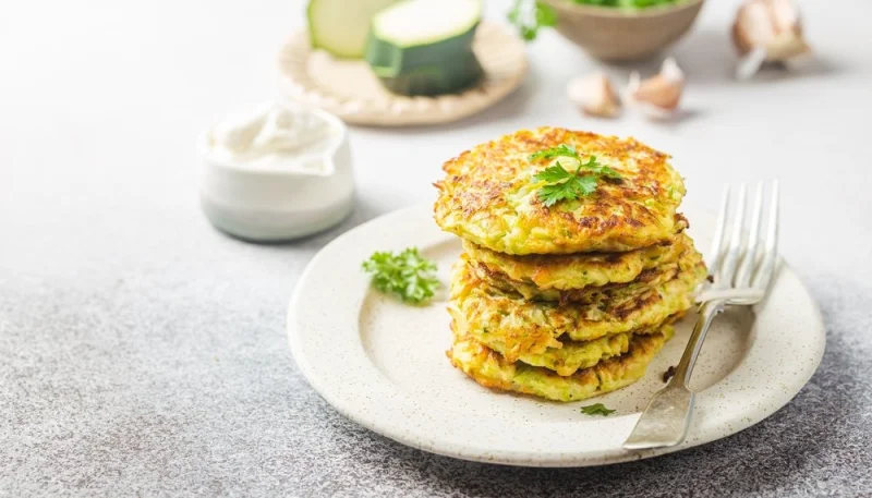 Galettes de courgettes au comté