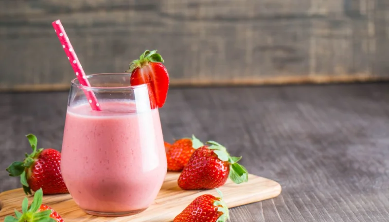 Milkshake à la fraise