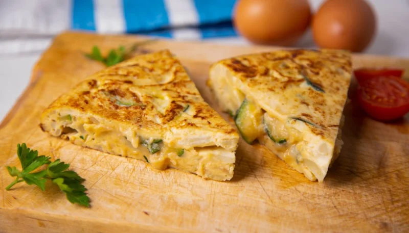 Omelette aux courgettes