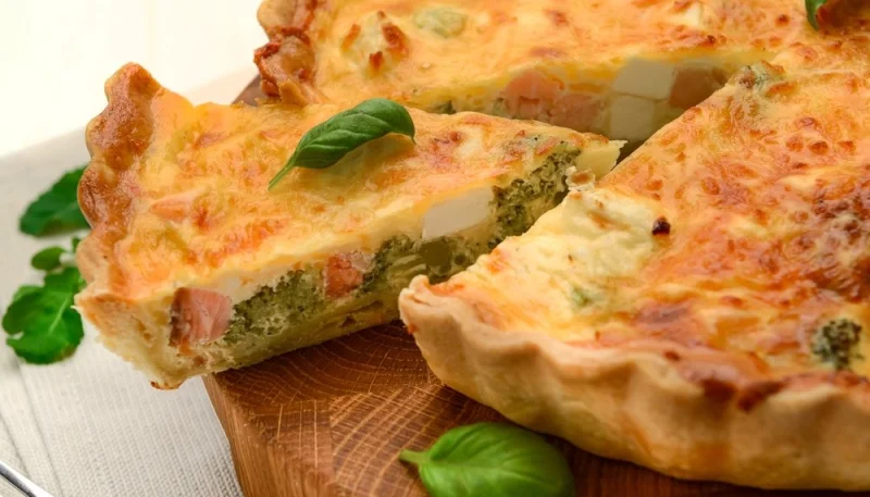 Quiche au saumon fumé et épinards