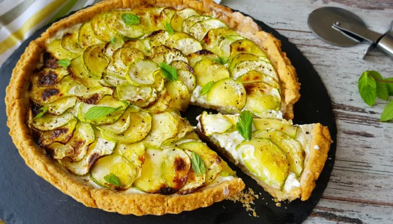 Quiche aux courgettes