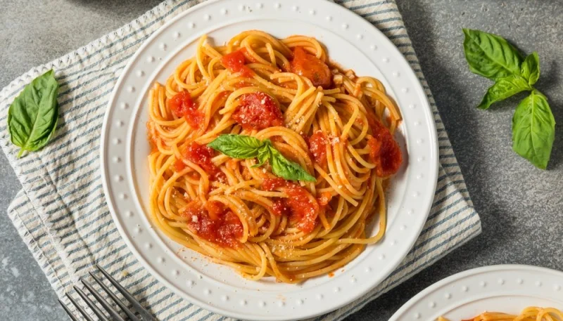 Spaghetti à la tomate
