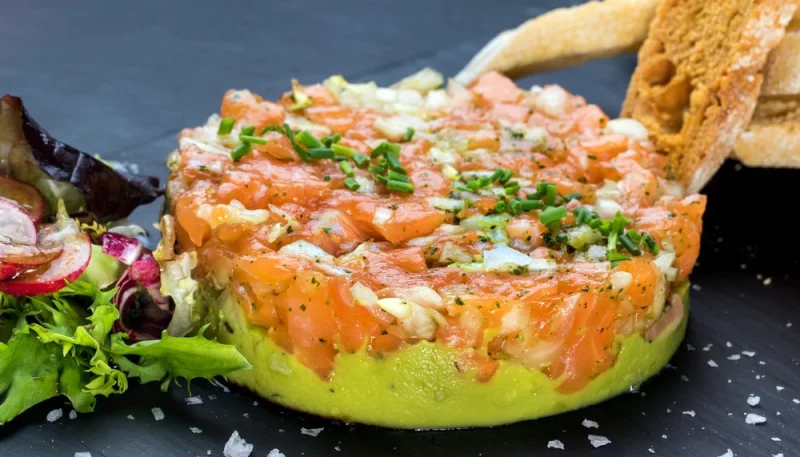 Tartare de saumon fumé