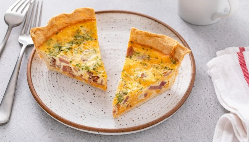 Tarte au jambon et fromage