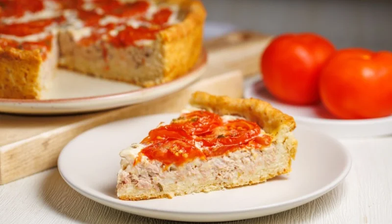 Tarte au thon et à la tomate