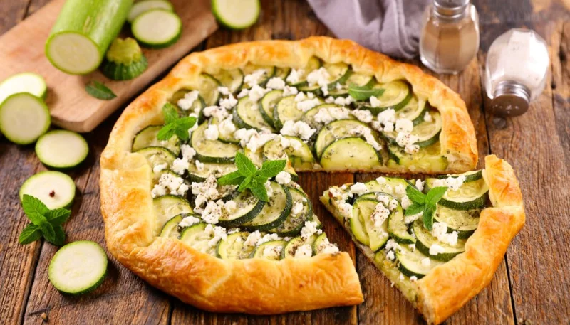 Tarte courgette feta