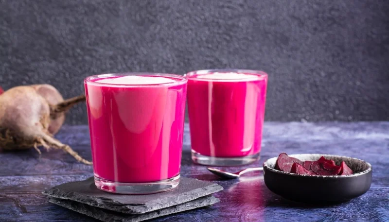 Verrine de mousse de betterave