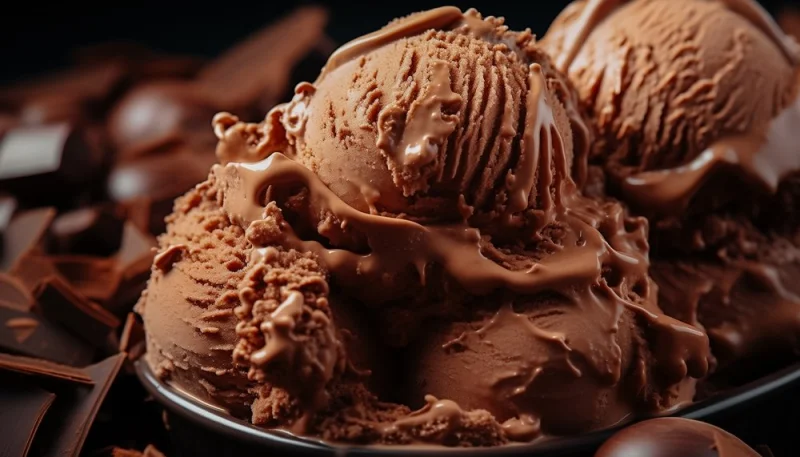 Gelato au chocolat