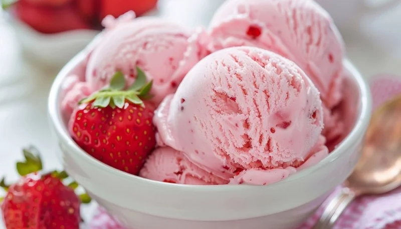 Glace à la fraise