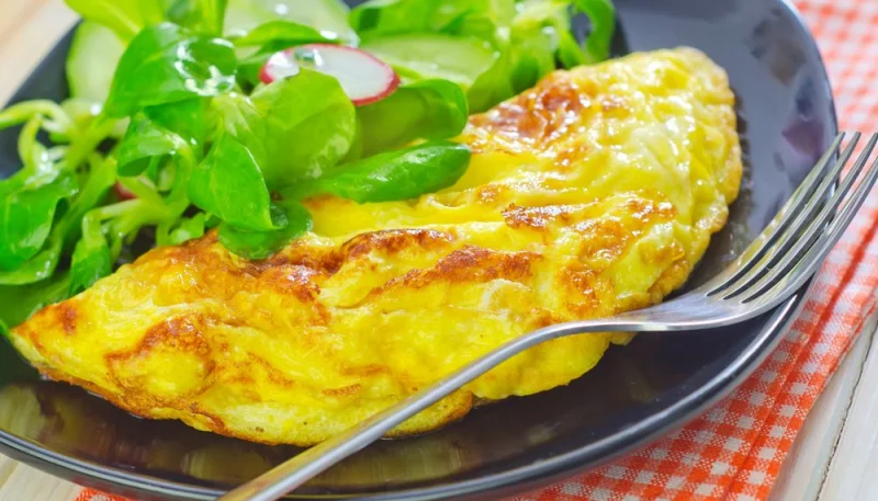 Omelette au fromage facile