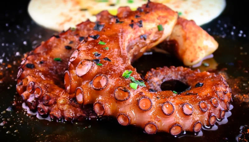 Poulpe grillé