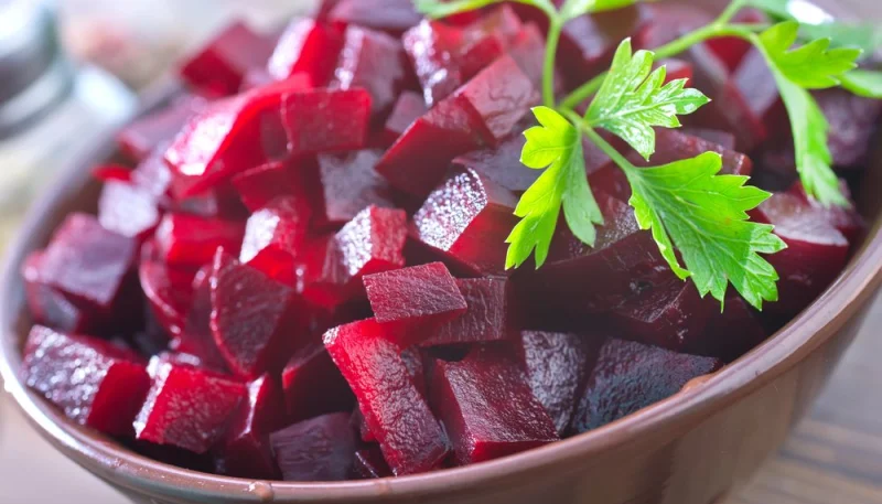 Salade de betteraves rouges