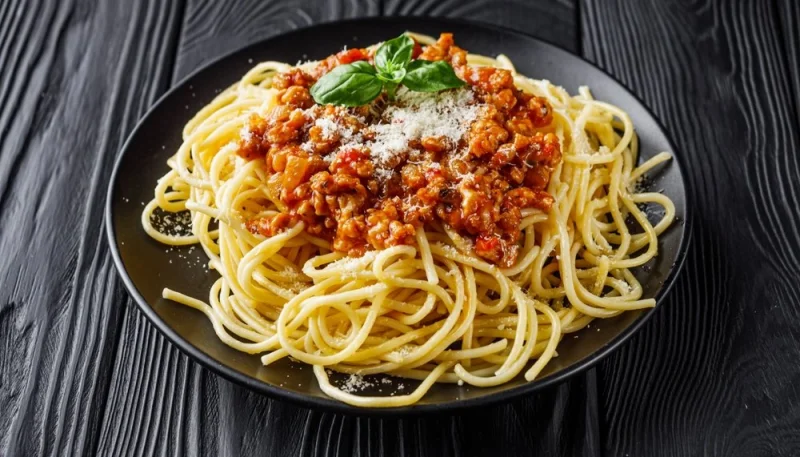 Spaghetti à la viande hachée