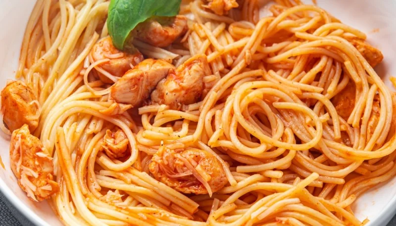 Spaghetti au poulet