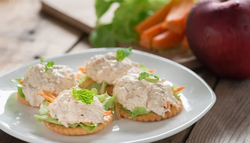 Blinis à la crème de sardine