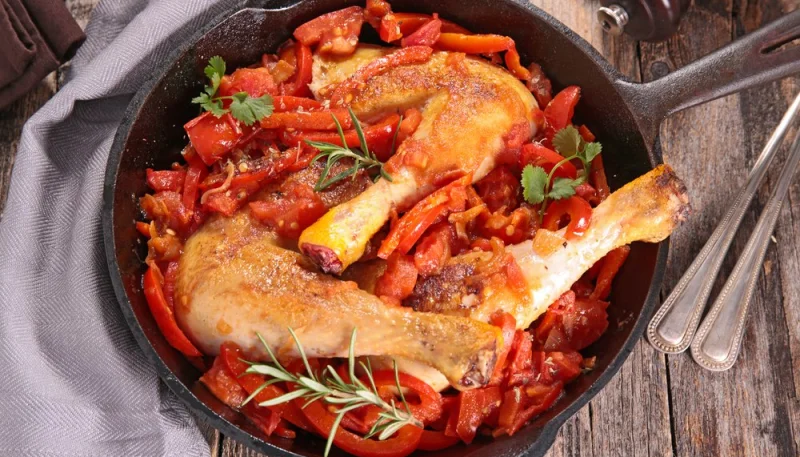 Poulet basquaise rapide