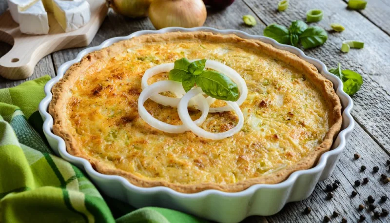 Tarte poireau camembert